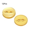 thumbnail image 3 of Uxcell 12pcs 20L Orange Round Sewing Buttons 12.5mm 1/2" Resin 2-Hole Fish Eye Craft Replacement Button for Craft Decoration Pants Dress Skirt Clothing Fastener Buttons, 3 of 6