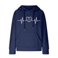 thumbnail image 3 of Cameland Hauts pour Femmes Manches Longues Automne Hiver Sweat à Capuche Pull Confortable, 3 of 3