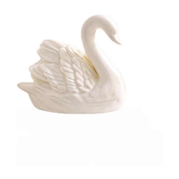 Toilet Bolt Covers, Ngxiha Toilet Decorative Ceramic Swan Toilet Bathroom Decor Accessories Floor Caps Toilet Bolt Caps Decorative Toilet Screw Cover Caps