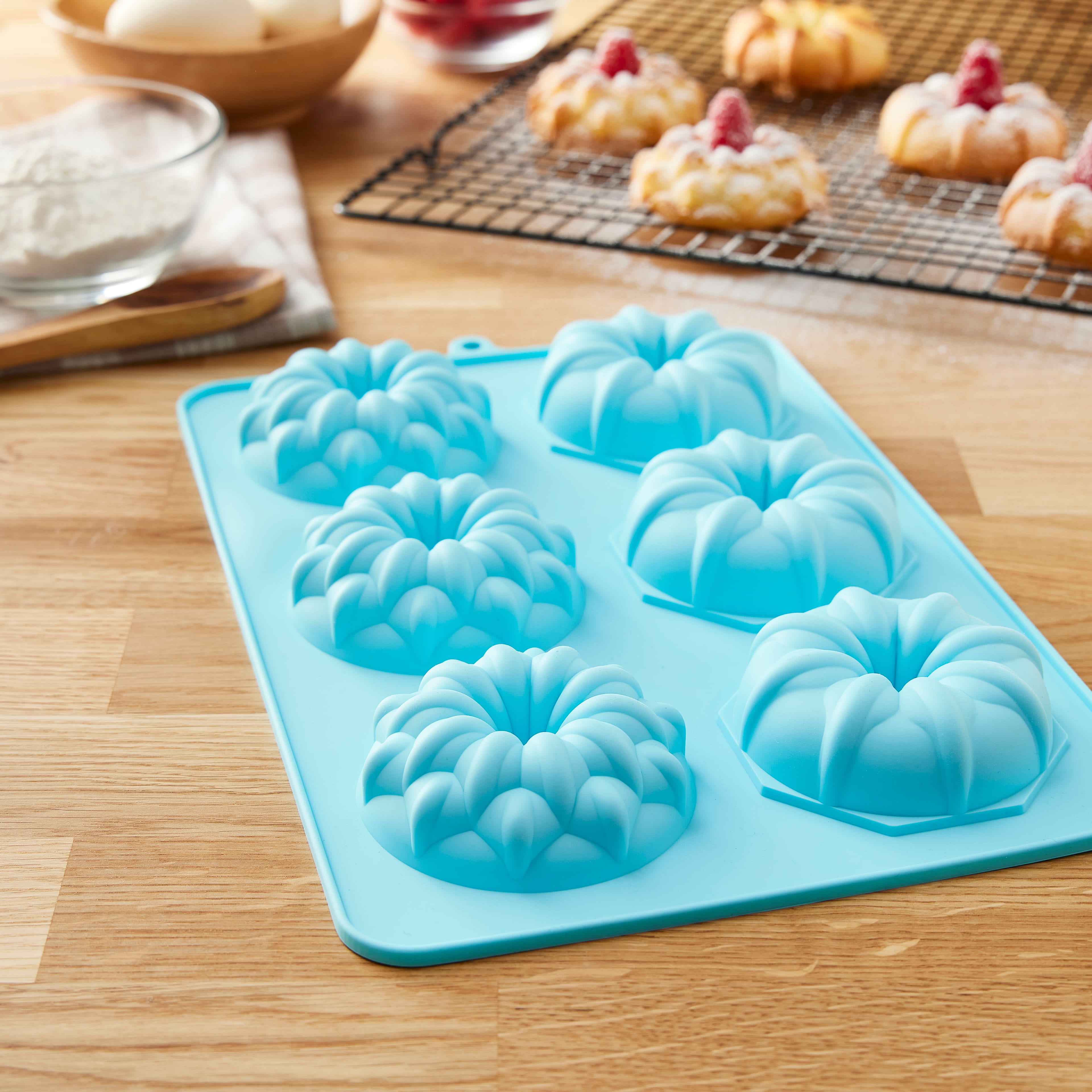 Flat 6-Cavity Silicone Treat Mold by Celebrate It