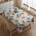 thumbnail image 2 of Colorful Princess Flower Fairy Pattern Rectangle Tablecloth 60"x84",Waterproof Polyester Rectangle Table Cloth, Wipeable Spillproof Polyester Tablecloth for Dining, Camping, Indoor and Outdoor, 2 of 5
