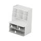 thumbnail image 5 of Organizador de escritorio, caja de almacenamiento de lápices rotuladores con cajón, soporte de papelería con bordes lisos para mostrador de baño,, 5 of 9