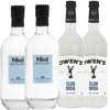 Nkd Distillery Gin 2 Pack Alternative Premium Non-Alcoholic Spirit 750 ML Bottles w 2 Pack Owen’s Mixers Club Soda 750 ML Bottles - Perfect for Mocktails - A