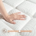 thumbnail image 6 of Queen Mattress, Babo Care 10 Inch Cooling-Gel Memory Foam and Individually Pocket Innerspring Hybrid Mattress, Queen Bed Mattress in a Box, CertiPUR-US Certified, Medium Queen Size Mattress, 6 of 10