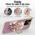 thumbnail image 6 of Nalacover for iPhone 14 Pro Max Slim Case,Cute Cartoon 6D Plating Astronaut Hidden Magnetic Ring Kickstand Soft TPU Shockproof Corner Protection Drop Proof Edge Bumper Cover for Women Men.White, 6 of 10