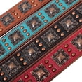 thumbnail image 5 of Pet Artist 2 Inch Wide Dog Collars Retro Studded Real Leather Large Pet Collars Heavy Duty Rottweiler L XL XXL, 5 of 12