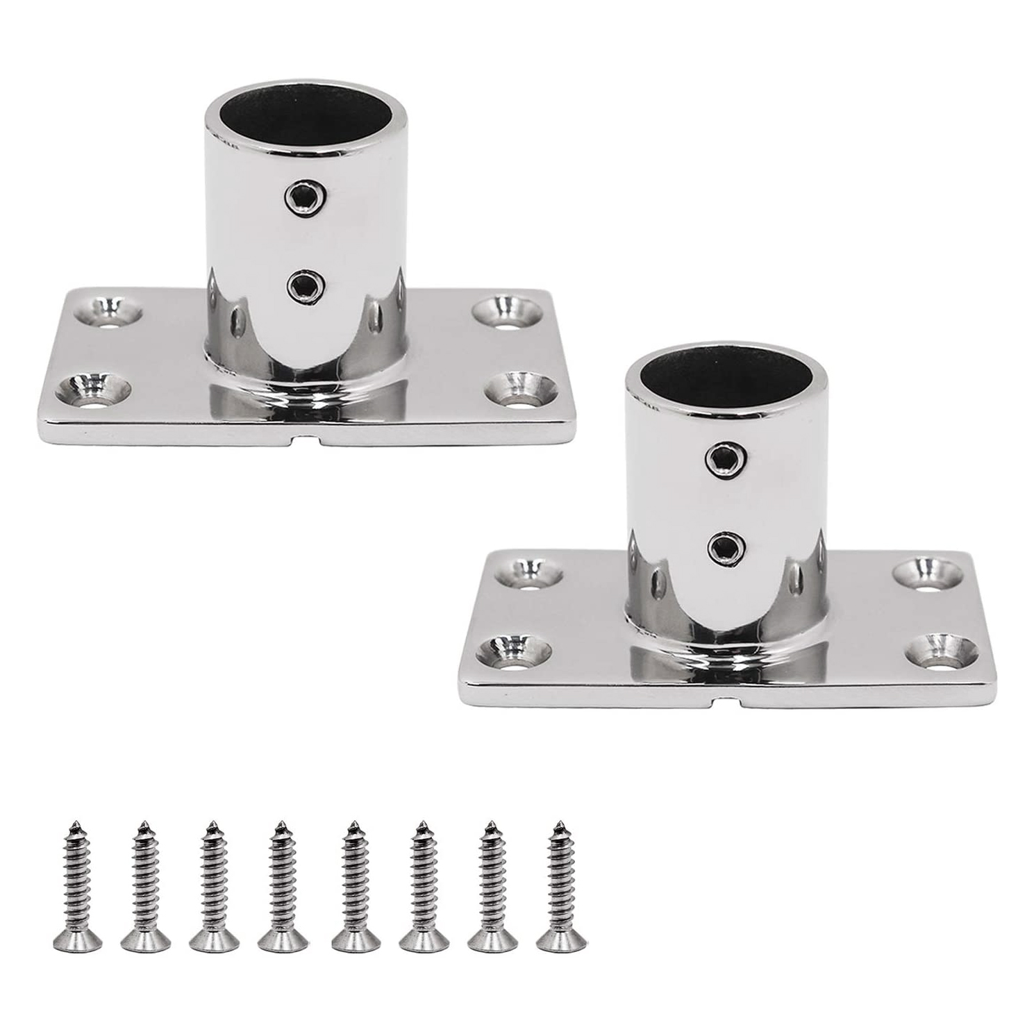 90 Degree Marine Hardware Rectangular Base Fitting for Boats Awning