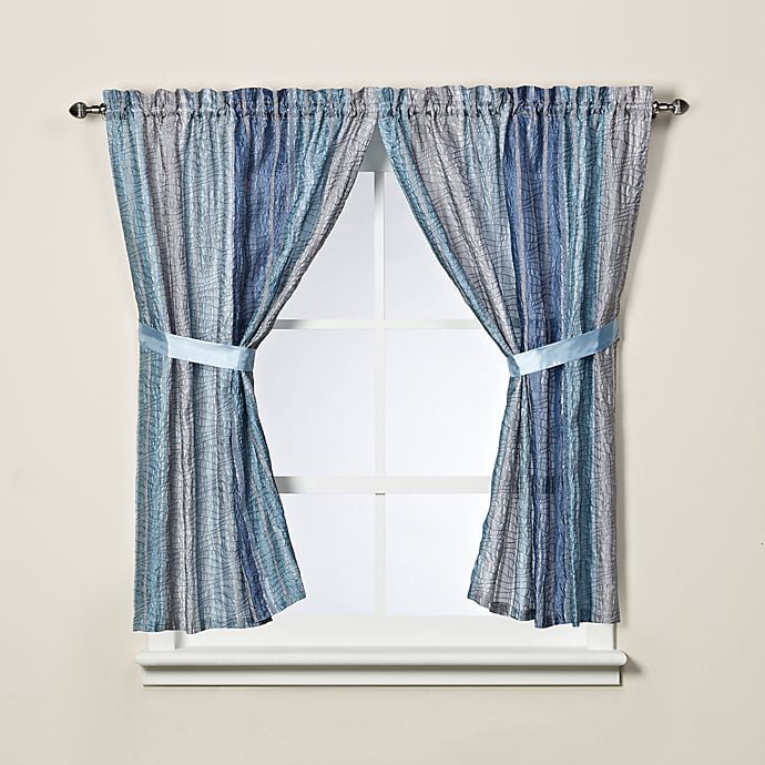 Sierra Bath Window Curtain Panels, Manor Hill Sierra Shower Curtain