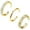 Gold, variant on Women's Gold Plated Zirconia Flower Toe Ring Set Adjustable Stackable Foot Jewelry For Daily Wear Party And Beach 3PCS