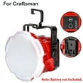 thumbnail image 1 of Luz de Trabajo LED Portátil de 24W 2400LM con Gancho para Makita/Bosch/Dewalt/Milwaukee/Black Decker/Craftsman Batería de Litio de 18V 20V, 1 of 28