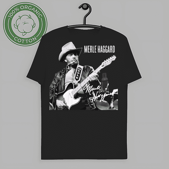 RARE Merle Haggard On Stage Cotton T-Shirt Unisex All Size S to 5XL-TH60902