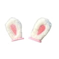 thumbnail image 4 of 2 piezas de accesorios de diseño creativo multiusos, orejas de peluche fáciles de instalar Orejas de conejo blanco, 4 of 9