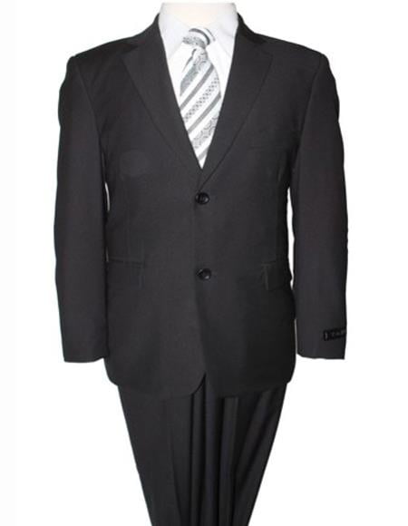 Closeout Men's Modern Slim Fit 2 Button Suit Jacket Black 