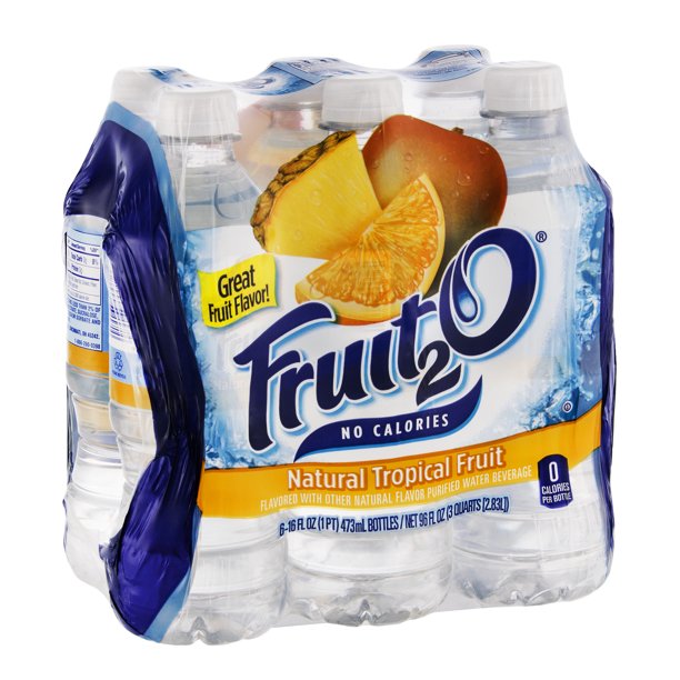 Fruit2O Flavored Water Beverage Natural Tropical Fruit 6 CT Walmart
