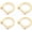 Gold, variant on CRAFTME STUDIO Silver 1/2" D-Rings with Screw Shackle (4pcs) – Strap Hardware for Purse, Bag & DIY Leather Craft