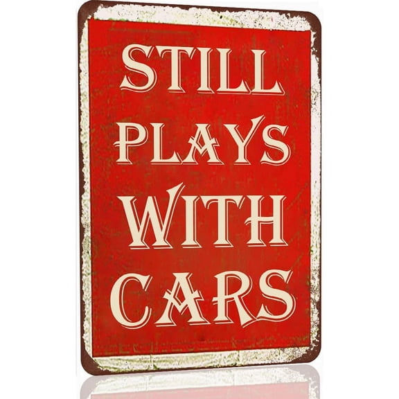Black Funny Metal Tin Sign Vintage Garage Decor For Men Car Room Wall Art Gifts 8x12 Inch