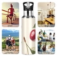 thumbnail image 7 of Yayeee 33oz Insulated Water Bottle Double Wall Stainless Steel with Flip Straw Lid, Cute Cherry, 7 of 7