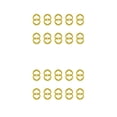 thumbnail image 1 of pitrice 10 Pieces ABS Women Bra Strap Clip Solid Color Nonslip Heart Shape Replacement Universal Converter Accessories Yellow 2Set, 1 of 1
