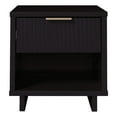 thumbnail image 4 of Manhattan Comfort Granville Engineered Wood Nightstand 1.0 in Black, 4 of 11