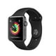 Apple Watch Série 3 (GPS, 42mm) A1859 - Étui en Aluminium Gris Espace avec Bande de Sport Noir Rénové – image 1 sur 2