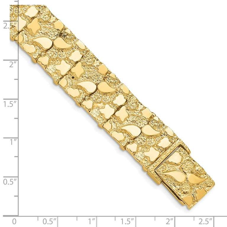 White gold nugget sale bracelet