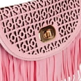 thumbnail image 5 of Women's Cute Compact Fringe Purse Shoulder Bag (Fits Cell Phones up to 6.25In x 3.1In), 5 of 6