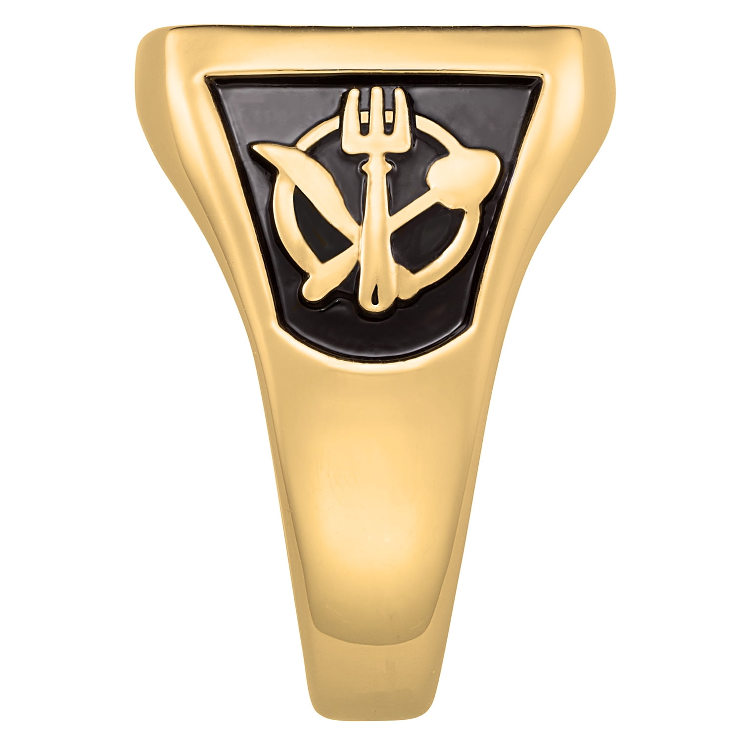 Order Now for 2025 Graduation, Freestyle Men's Yellow Celebrium Rectangle Signet Class Ring, Personalized, High School or College Graduation