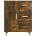 thumbnail image 3 of vidaXL Sideboard Smoked Oak 69.5x34x90 cm Engineered Wood, 3 of 5