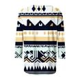 thumbnail image 5 of CYMMPU Fall Trendy Shirts 3/4 Sleeve Geometric Printed Tunic Tops Boho Blouses for Women Dressy Casual Loose Fit Spring Tops Crew Neck Western T-Shirts M, 5 of 5