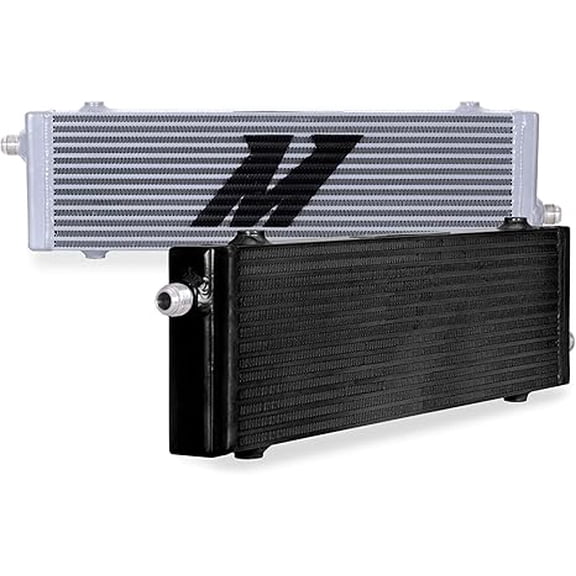 Pre-Owned Mishimoto Universal Cross Flow Bar & Plate Oil Cooler, Large, Silver