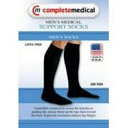 Men's Firm Support Socks 20-30mmHg Black Extra Large Part No.1616BLAXL1111
