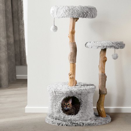 UPC: 0850006400096 | Mau Lifestyle Alba Cat Tree Hand Made Gray