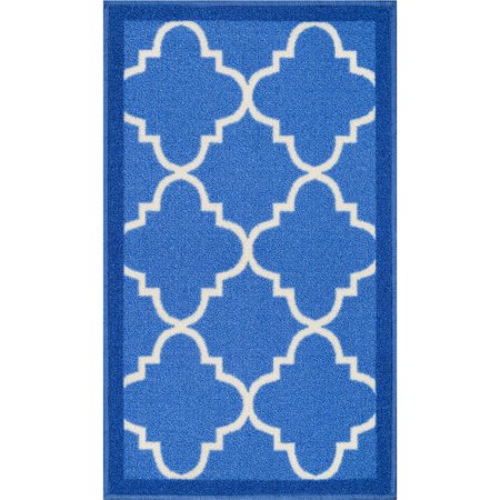 Well Woven Kings Court Brooklyn Trellis Modern Blue Area Rug