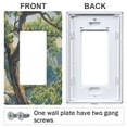 thumbnail image 3 of Yayeee Rocker Switch Wall Plate 1-Gang 4.6"x2.9" Home Decorative Outlet Cover, Pine Tree, 3 of 6