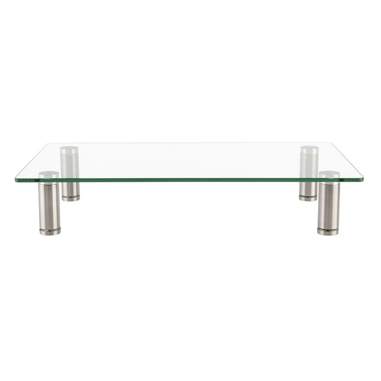 Adjustable Tempered Glass Monitor Riser, 15.75 Adjustable Tempered Glass Monitor Riser, 15.75