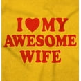thumbnail image 2 of I Love My Awesome Wife Cute Husband Men's Crewneck Sweatshirt Brisco Brands S, 2 of 6
