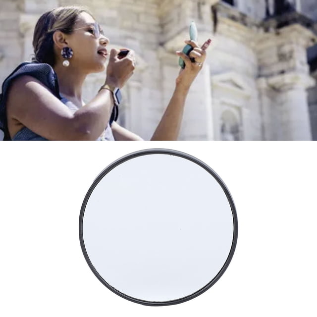 Espejo de aumento de 9 cm con ventosas, espejo de aumento de viaje, espejo de maquillaje, espejo de mano, espejo de maquillaje de viaje de ara pequeña con aumento