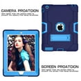 thumbnail image 3 of iPad 2 Case, iPad 3 Case, iPad 4 Case, Dteck Heay Duty Rugged Shockproof Case Kickstand Protective Cover For Apple iPad 2 3 4, Navy/Blue, 3 of 5