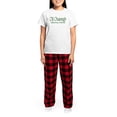 thumbnail image 4 of CafePress - Kilkenny (Gaelic) Women's Light Pajamas - Women's Short Sleeve Print T-Shirt and Pants Light Cotton Pajama Set, 4 of 7