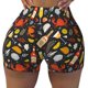 thumbnail image 2 of Balery Seafood And Drinks Pantalones cortos de entrenamiento estampados para mujer, sin costuras, ajustados, para gimnasio, yoga, correr, deportes, ejercicio activo, fitness.-XX-Large, 2 of 8