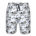 thumbnail image 3 of Salouo Cow With Fresh Milk Pattern Swim Trunks for Men,Men's Hawaiian Bathing Suit Swimsuits Quick Dry Swimming Board Shorts Beach Shorts with Pockets-3X-Large, 3 of 6