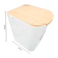 thumbnail image 3 of Bote para Basura Home Trends de Plástico Cuadrado Blanco, 3 of 4