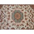 thumbnail image 3 of Chiraag Bunch Ivory Medallion Floral Rectangle Area Rug Hand Knotted Wool Silk Carpet (6 x 4)', 3 of 9