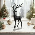 thumbnail image 4 of Virelaxpo Elegant Deer Figurine Sculpture for Home Decor,European-Style Imitation Metal Stag Statue,Perfect for Entryway and Garden Decoration, 4 of 6