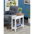 thumbnail image 2 of Table d'Appoint à Dessus Rabattable American Heritage Finition Bois Blanc avec Dessus en Bois Vanille, 2 of 3
