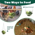 thumbnail image 2 of Methold Bolsa de malla de acero inoxidable para pollo, verduras, aves de corral, fruta, comedero para repollo, herramienta para Suministros de alimentación y agua para mascotas, 2 of 6