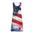 thumbnail image 4 of Viikei Summer Dresses for Women 2025,Womens Fashion Holiday Summer Casual Printing Sleeveless Party Beach Loose Dress Multicolor XXXL, 4 of 5