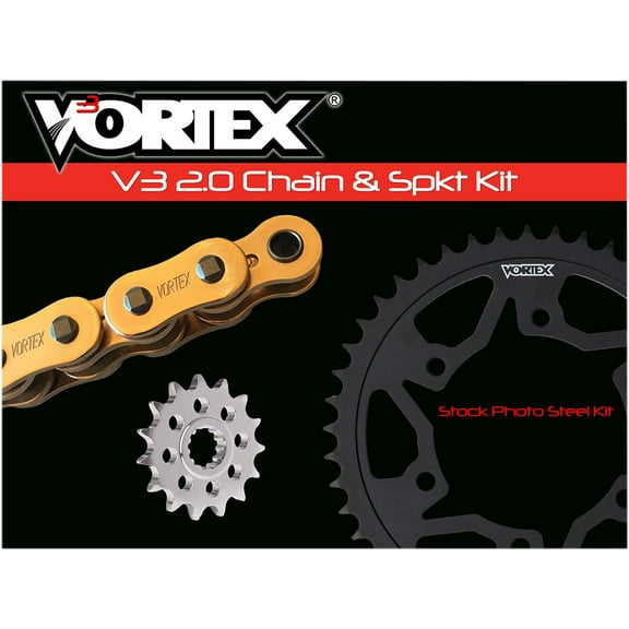 Vortex HFRS Hyper Fast 520 Conversion SX3 Gold Chain & Sprocket Kit (CKG6463)