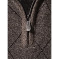 thumbnail image 6 of Men's knitted top,sweater, long-sleeved pullover with zipper, pure color stand collar spring and autumn jacket, 6 of 8