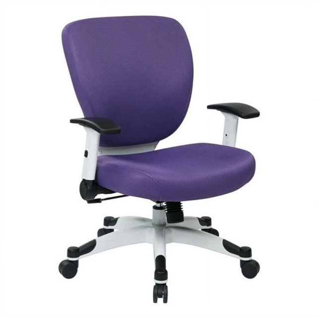 Scranton & Chaise de Bureau Rembourrée en Mesh Violet